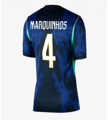 Brasilien Marquinhos #4 Udebanetrøje Dame VM 2026 Kortærmet